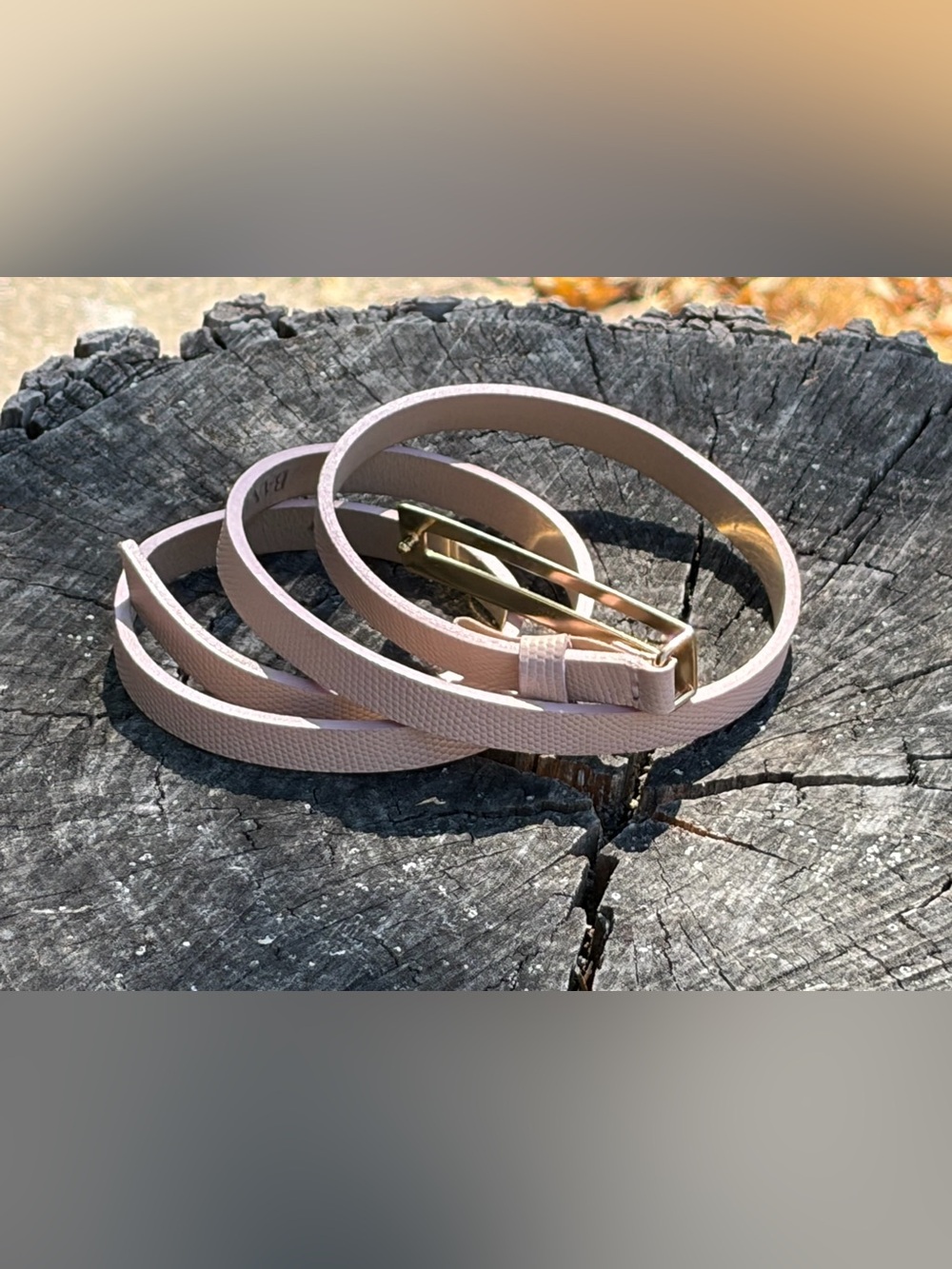 Banana Republic Slim Wrap Belt in Blush